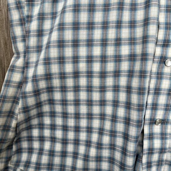 ** Vintage 1970s Levi's Pearl Snap Shirt Men's small Western Short Sleeve Plaid - Picture 11 of 11